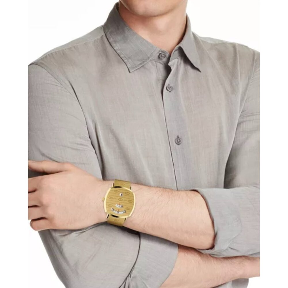 Gucci Grip Quartz Stainless Steel Watch Yellow Gold 38mm YA157409
unisex - Picture 14 of 15